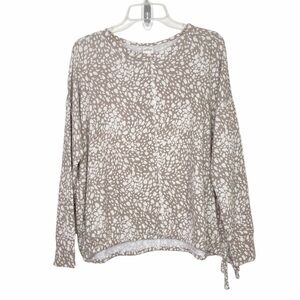 Kaileigh Catherine Long Sleeve Waist Tie Knit Top